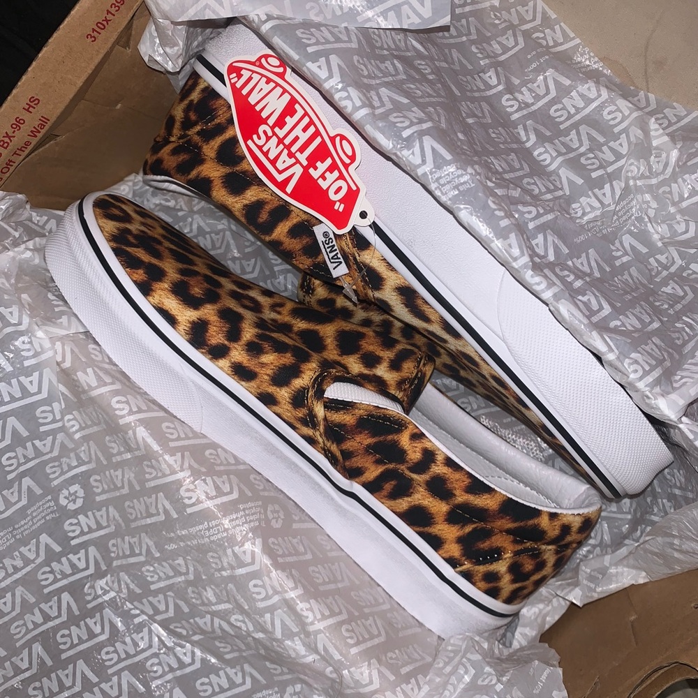Leopard print vans. BRAND NEW!